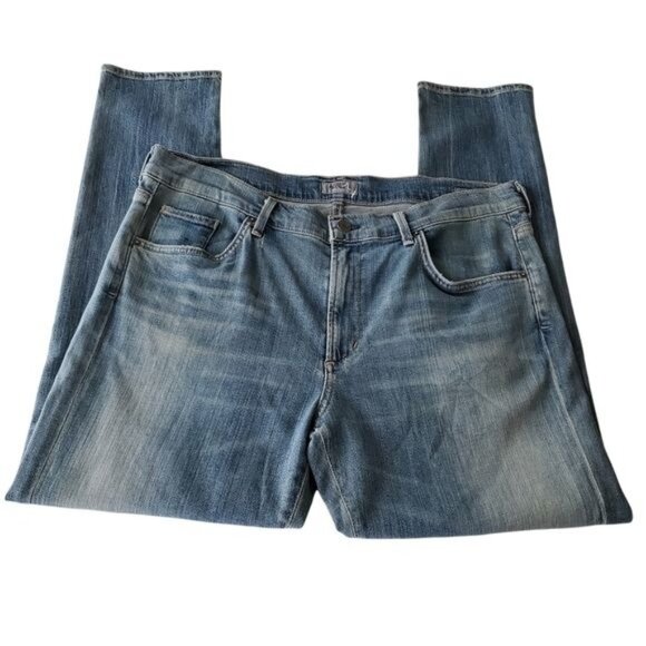 Agolde Claire womens Skinny jeans washed Sz 31 denim midwaist blue color NWOT - Picture 2 of 14